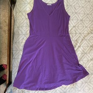 Purple swing style dress